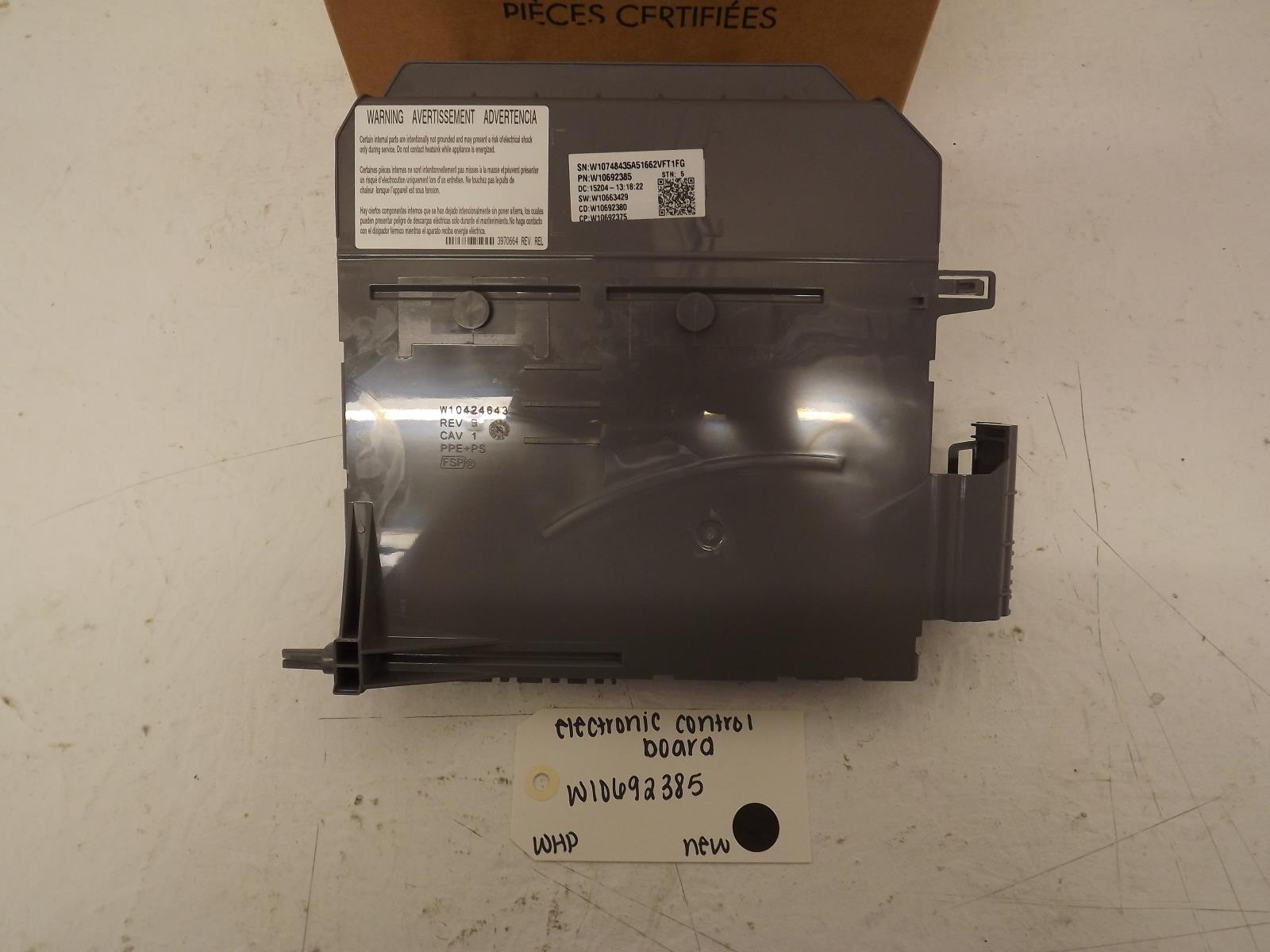 Whirlpool Washer W10692385 Electronic Control Board New Whirlpool Washer W10692385 Electronic Control Board New